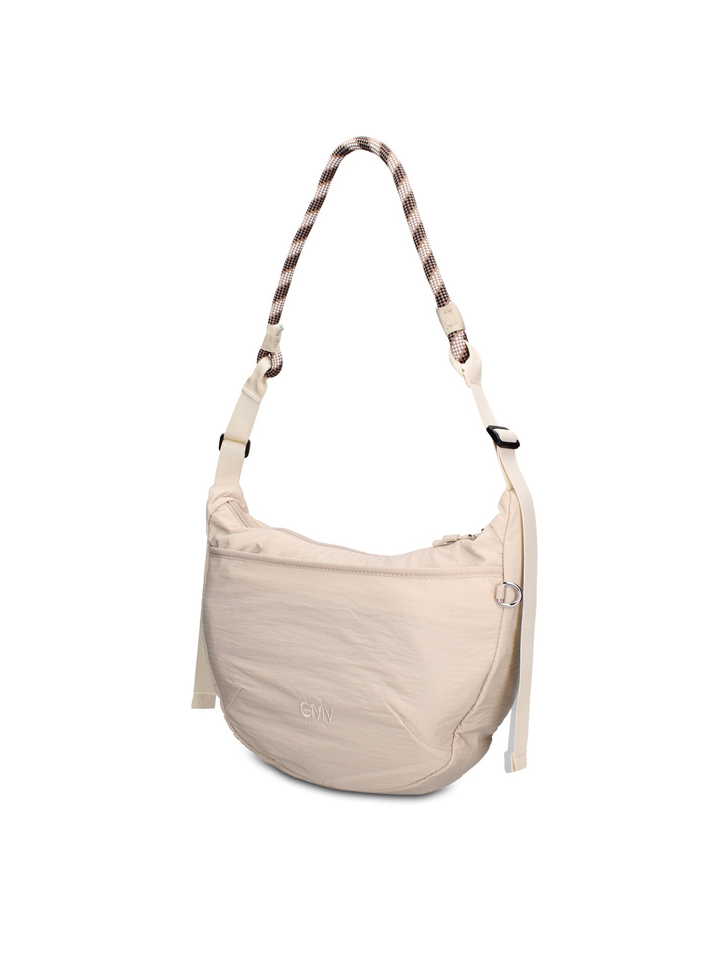 Borsa a Spalla in 100% Pu Vegan Leather Panna