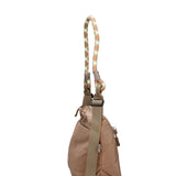 Borsa a Spalla in Polyurethane Verde Militare