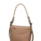 Borsa a Spalla in Polyurethane Verde Militare