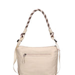 Borsa a Spalla in Polyurethane Panna