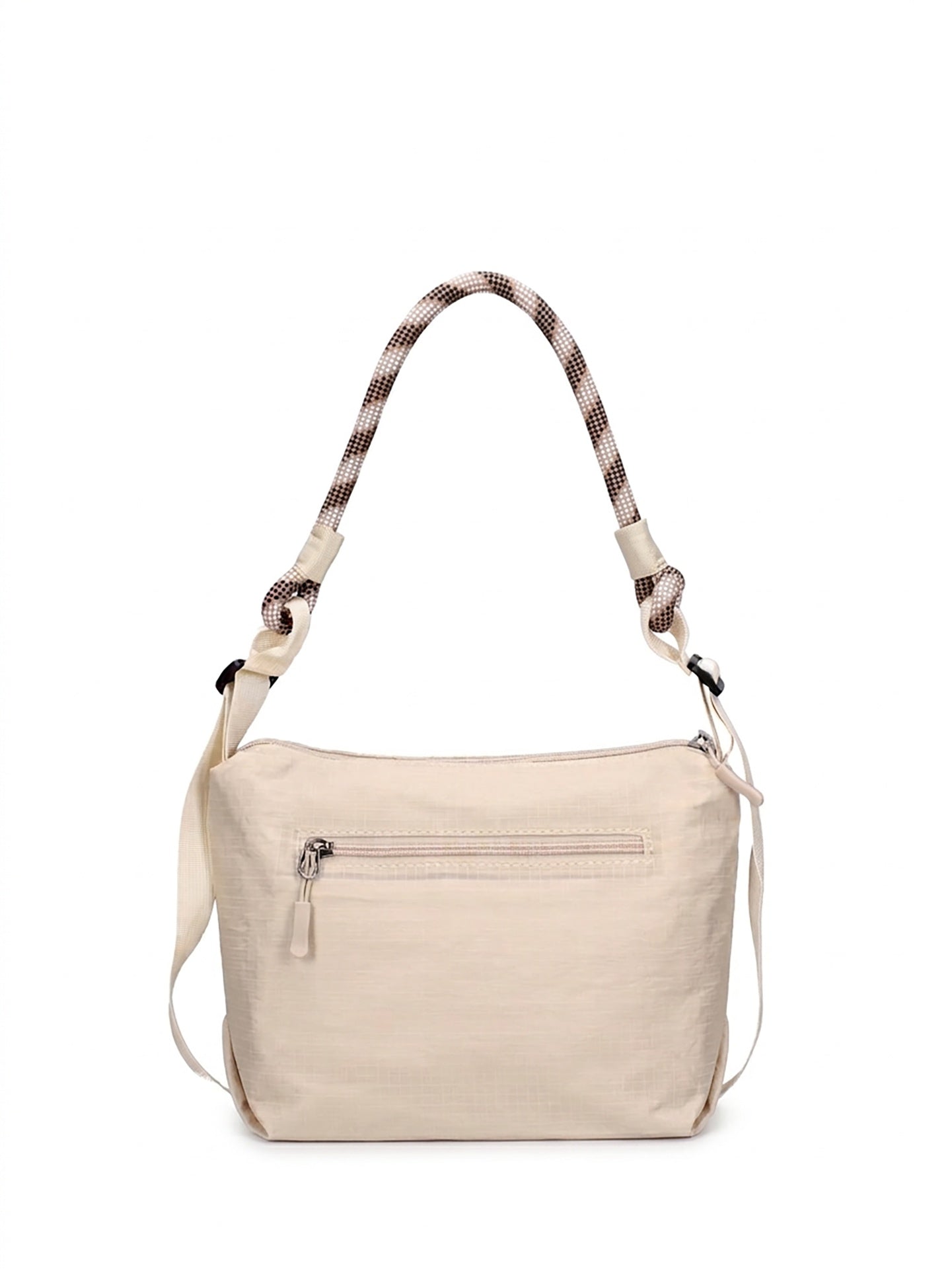 Borsa a Spalla in Polyurethane Panna