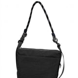 Borsa a Spalla in Polyurethane Nero