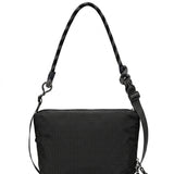 Borsa a Spalla in Polyurethane Nero