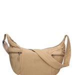 Borsa a Spalla in Poliestere Marrone