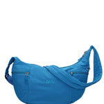 Borsa a Spalla in Poliestere Blu Scuro