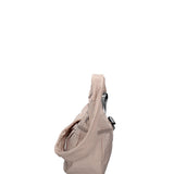 Borsa a Spalla in Poliestere Grigio Chiaro