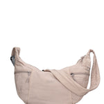 Borsa a Spalla in Poliestere Grigio Chiaro