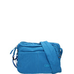 Borsa a Tracolla in Poliestere Blu Scuro