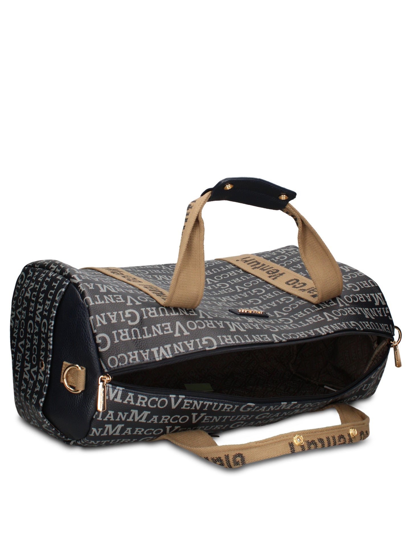 Borsa a Mano in 100% Pu Vegan Leather Blu