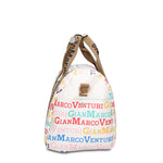 Borsa a Mano in 100% Pu Vegan Leather Bianco