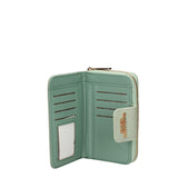 Portafoglio in Polyurethane Verde