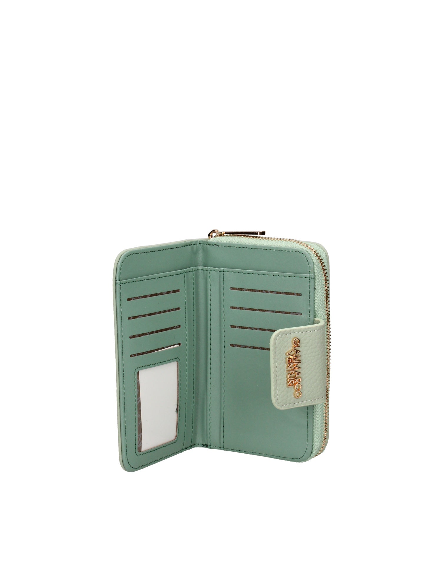 Portafoglio in Polyurethane Verde