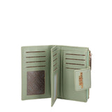 Portafoglio in Polyurethane Verde