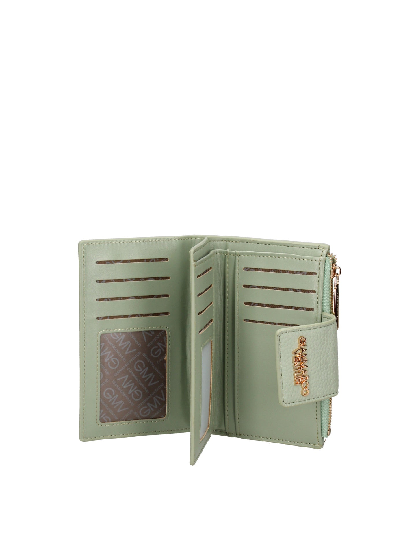 Portafoglio in Polyurethane Verde