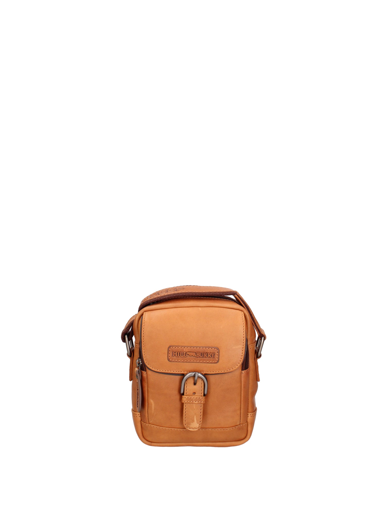 Borsa a tracolla da uomo Vera pelle RFID HILB-HT05-CUOIO Hill Burry