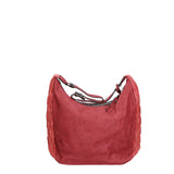 Silvana Elite Borsa a spalla donna Misto nylon e pelle LK0265-BORDEAUX Gave Lux