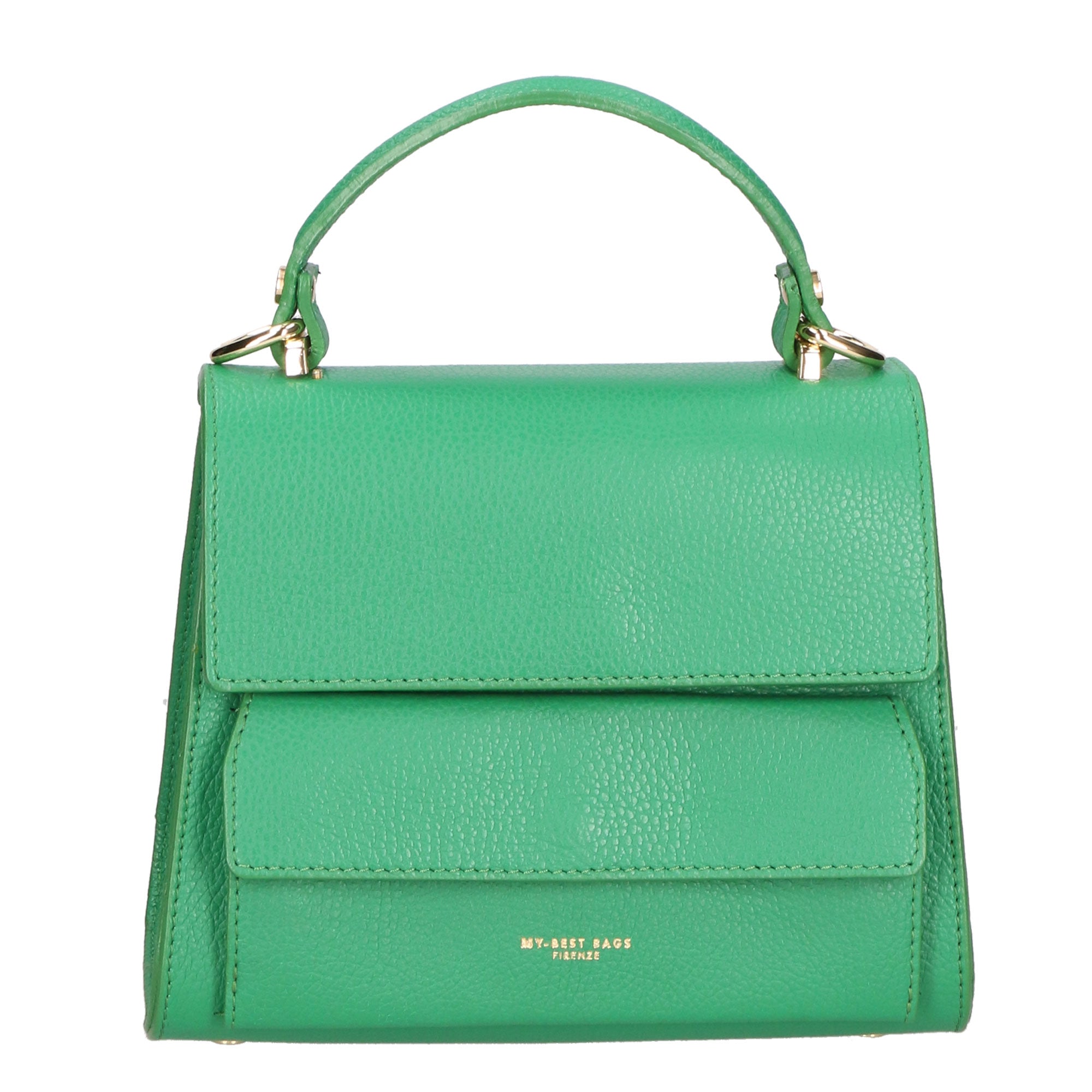 Borsa a mano da donna Vera pelle MYB-6034-FW-VERDE My Best Bag
