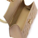 Borsa a mano da donna 100% Pvc FLAT RHOMBUS S-GOLD + LIGHT GOLD Marc Ellis