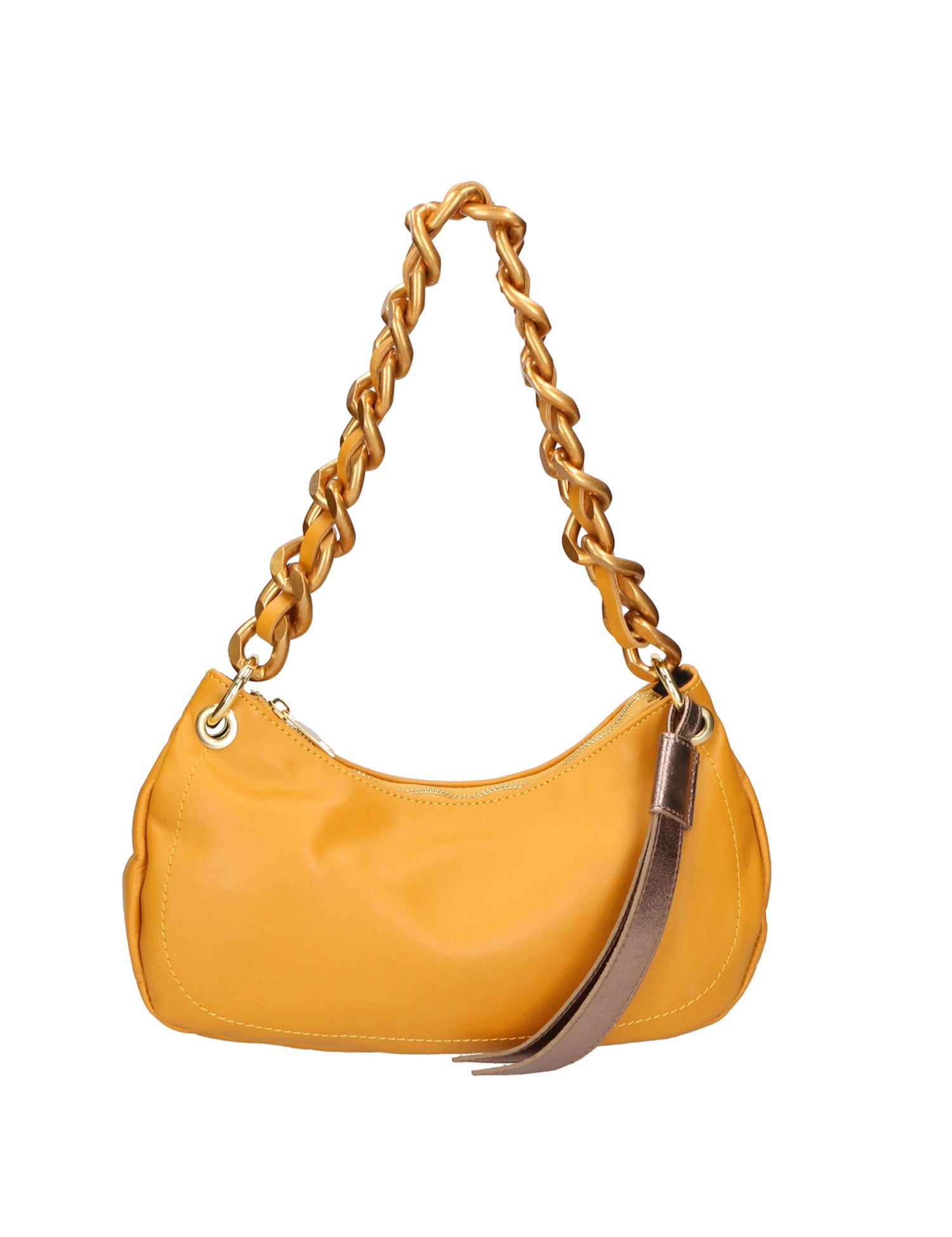 Ferrara Borsa a spalla da donna Vera pelle 05461-S36 SENAPE L005 BRONZO Gave Lux