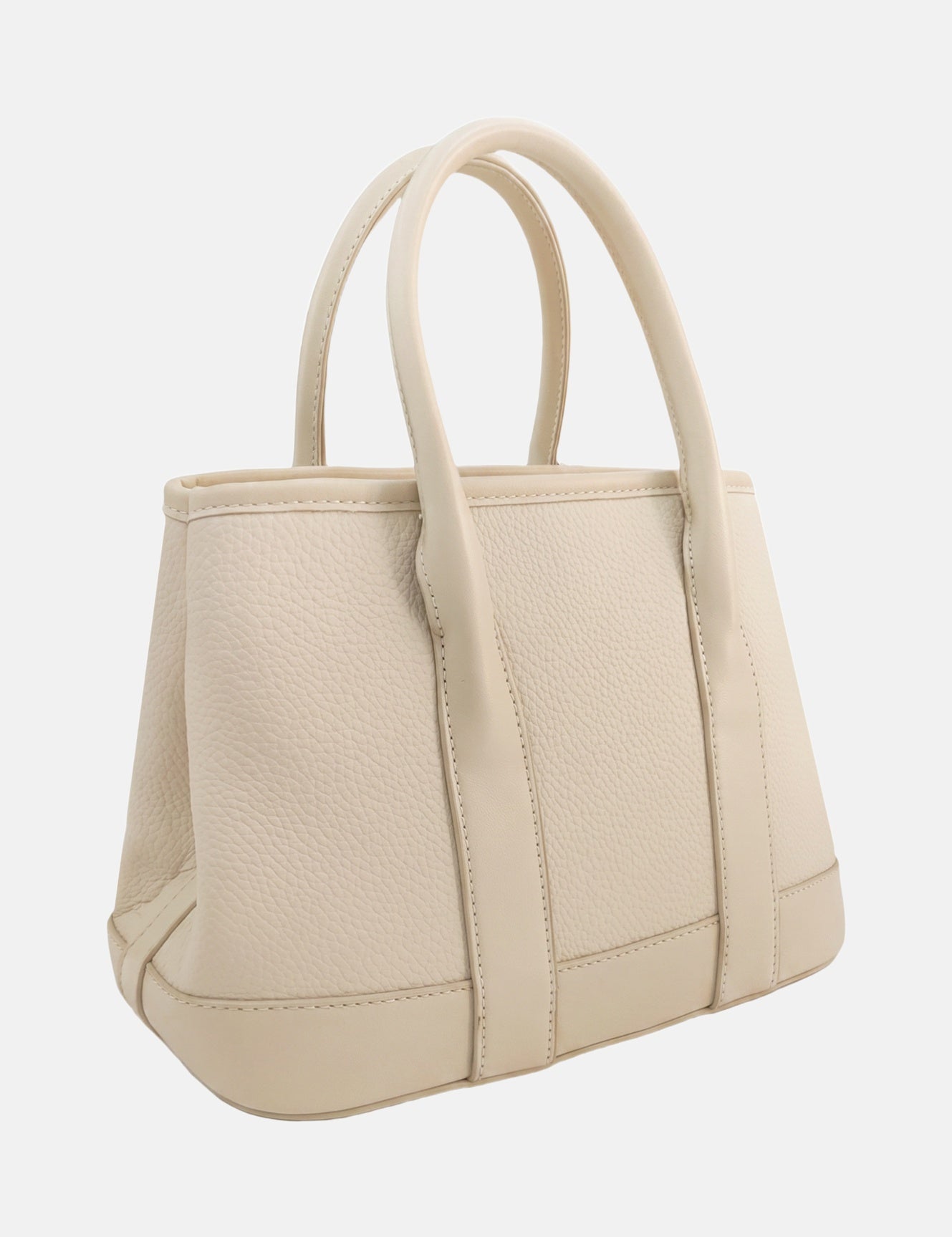 Borsa a Spalla in Pvc Beige