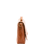 Borsa a mano unisex in vera pelle Made in Italy 4576-MIELE Alessia Firenze