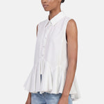 Blusa in 86 Lyocell 14 Poliestere Bianco