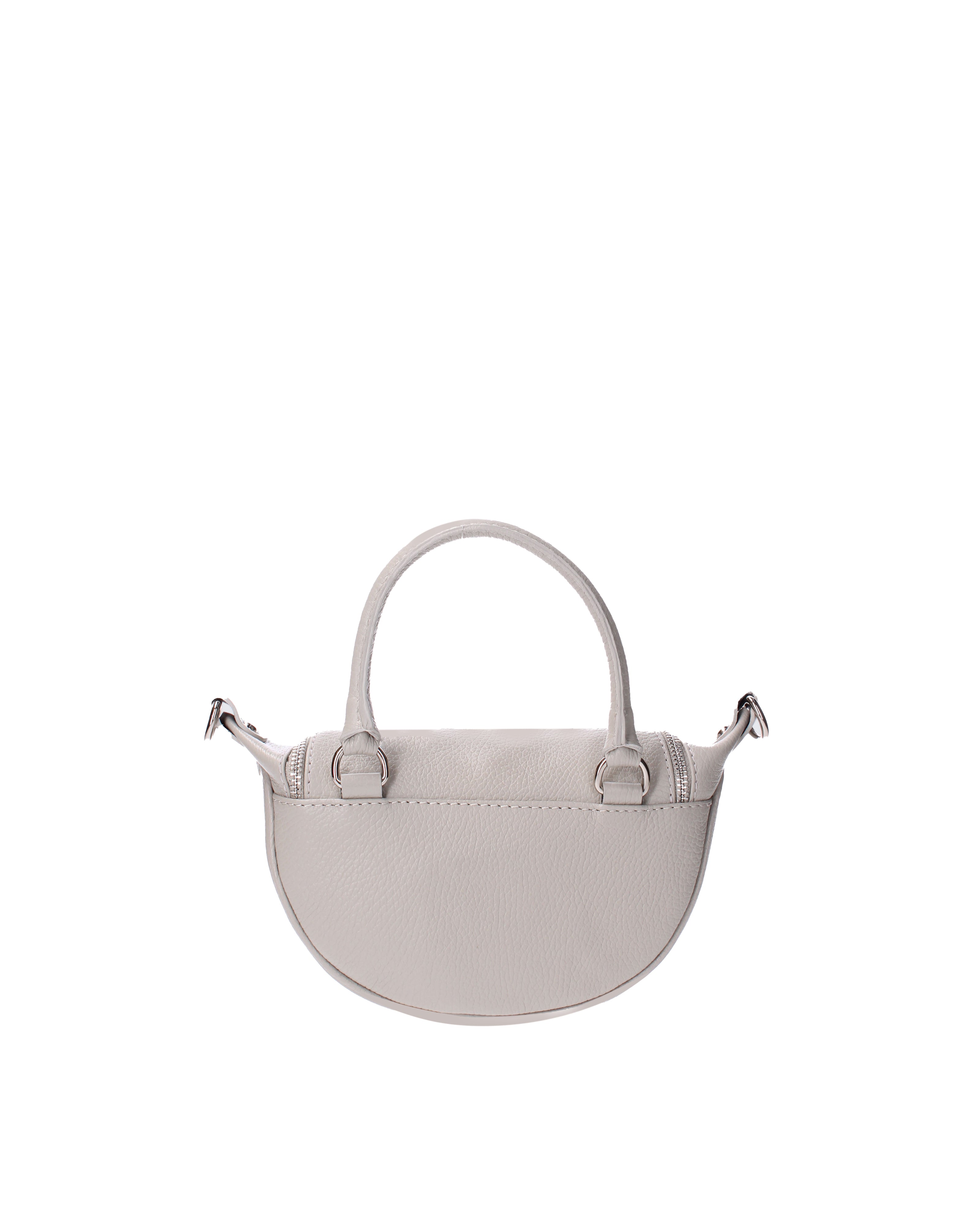 Mae Borsa a mano da donna Vera pelle 07142-D86 GRIGIO PERLA Viola Castellani