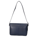 Azzurra Borsa a spalla da donna Vera pelle croco 05699-C26 BLU SCURO Gave Lux
