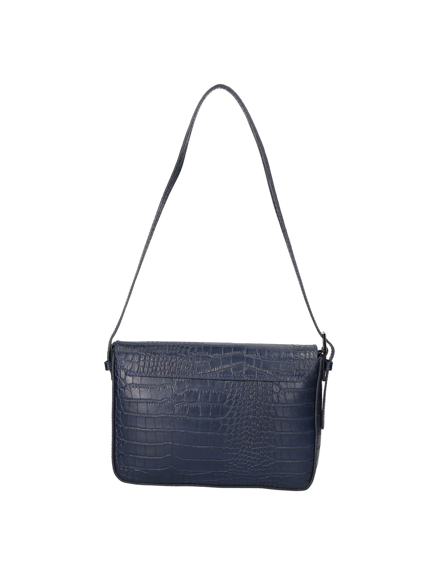 Azzurra Borsa a spalla da donna Vera pelle croco 05699-C26 BLU SCURO Gave Lux