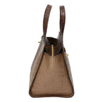 Ariana Borsa a mano da donna Vera pelle stampata cocco 05435-C40 TAUPE C23 T.MORO Gave Lux