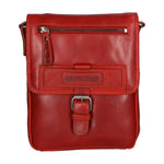 Borsa a tracolla da uomo Vera pelle HILB-6163-ROSSO Hill Burry