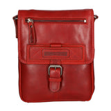 Borsa a tracolla da uomo Vera pelle HILB-6163-ROSSO Hill Burry