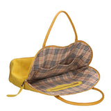 Borsa a mano da donna 100% pelle scamosciata MYB-6014-FW-0510 SENAPE My Best Bag