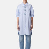 Vestito in Cotone Blu