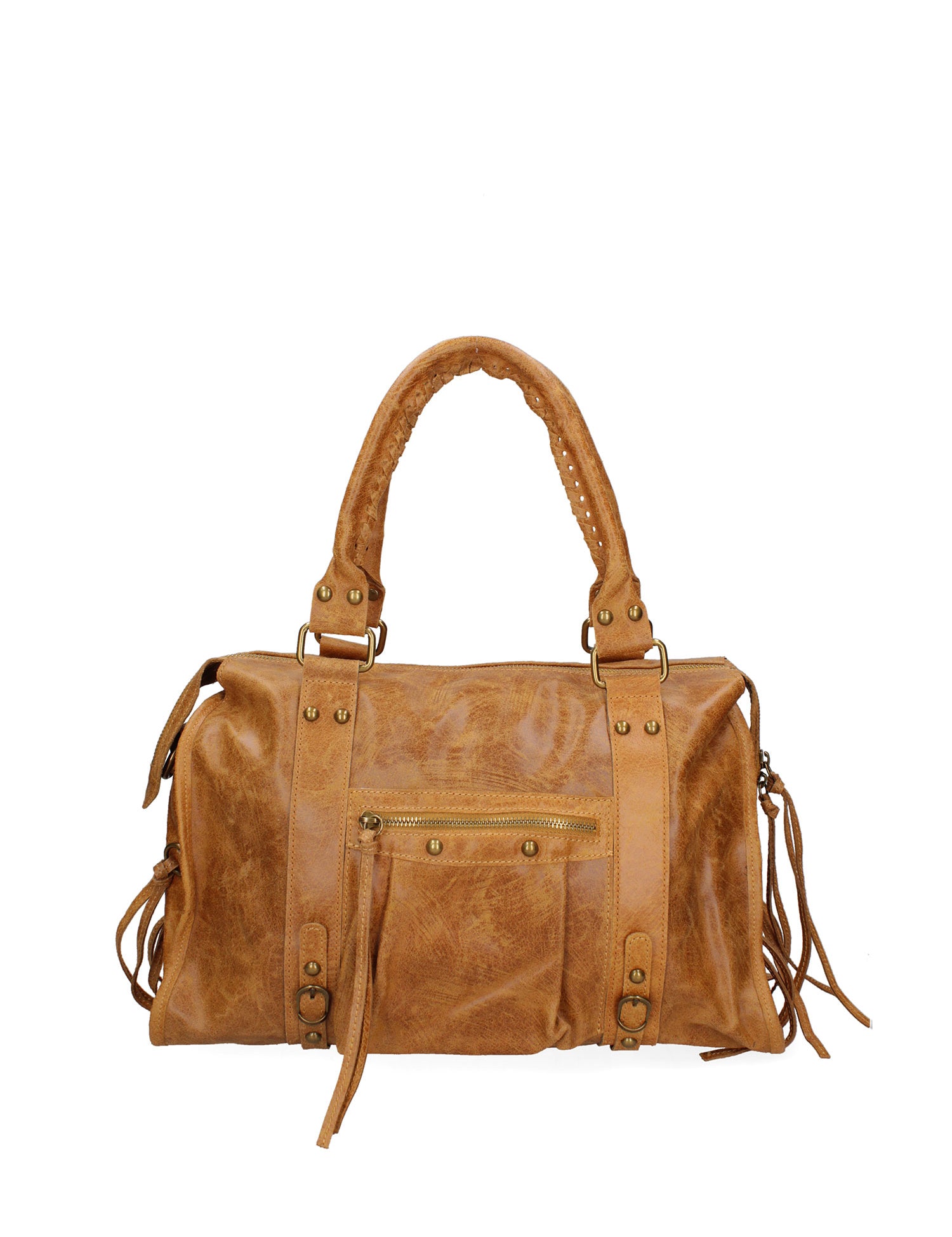Elara Borsa a spalla da donna Vera pelle 06090-005 CUOIO CHIARO Gave Lux