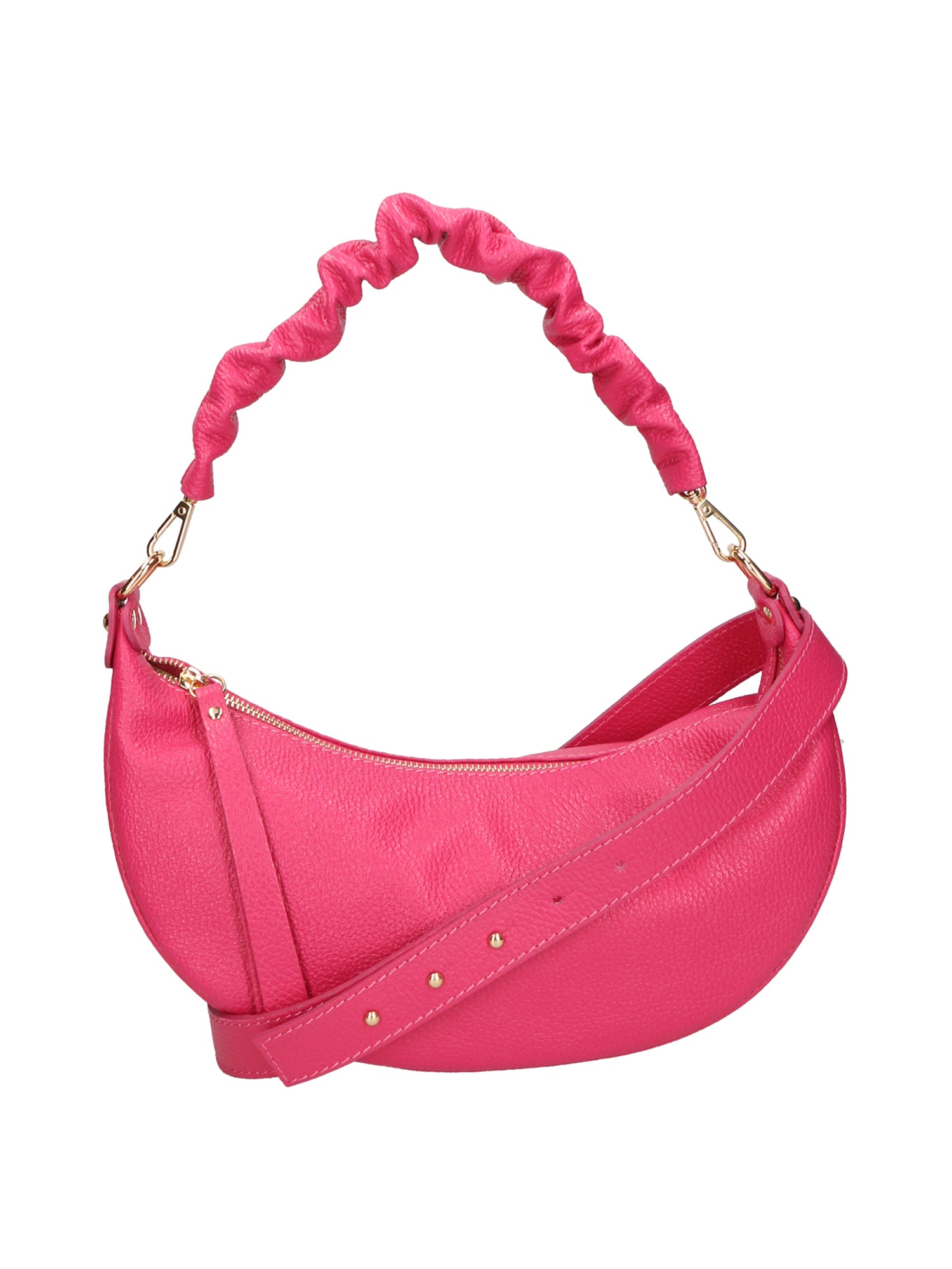 Ida Borsa a spalla da donna Vera pelle 05916-C02 FUXIA Gave Lux