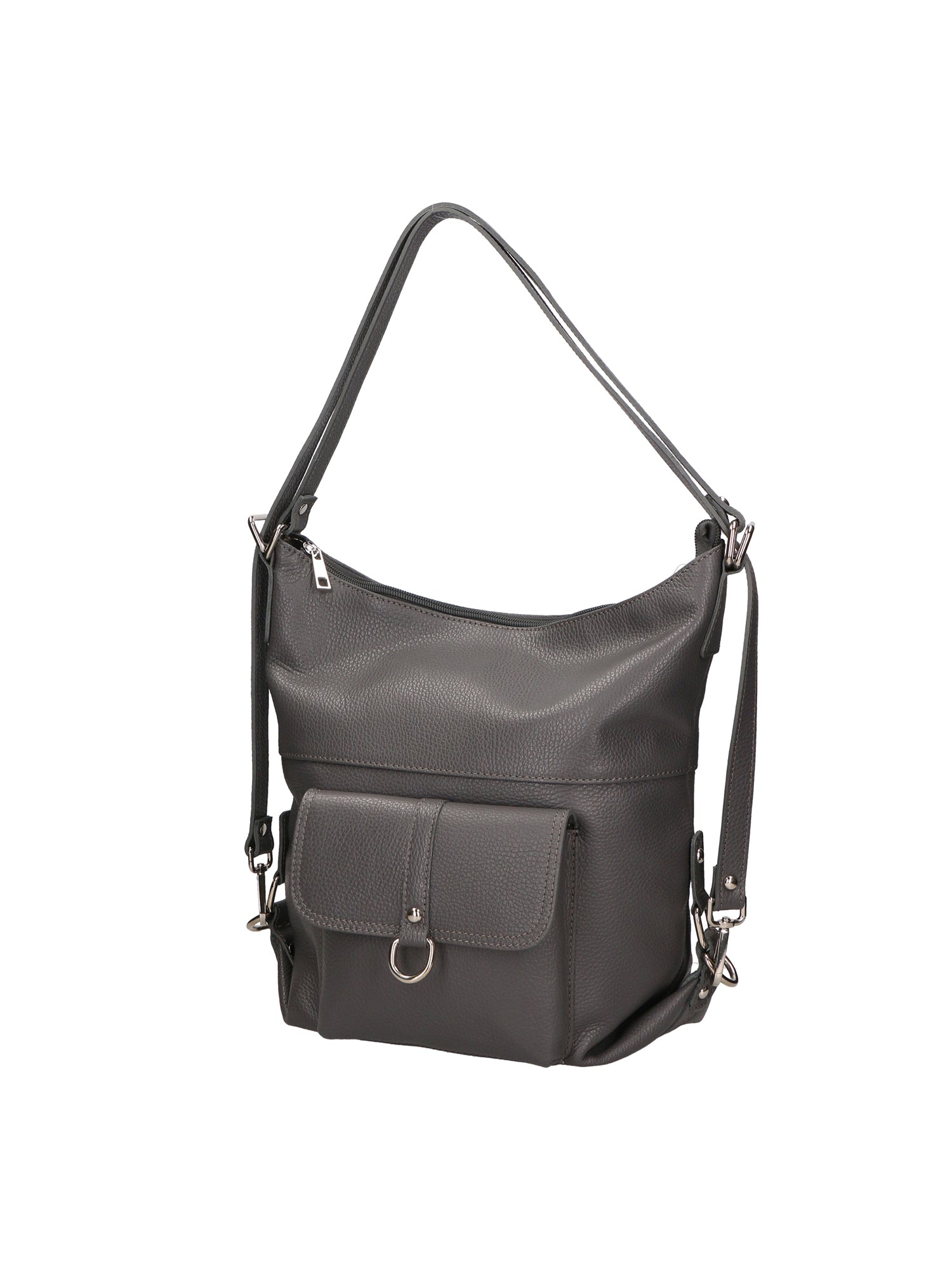 Kesha Borsa a spalla da donna Vera pelle 3301-GRIGIO SCURO Gave Lux