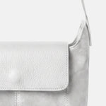 Borsa a Tracolla in Dollaro Leather Bianco