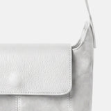 Borsa a Tracolla in Dollaro Leather Bianco