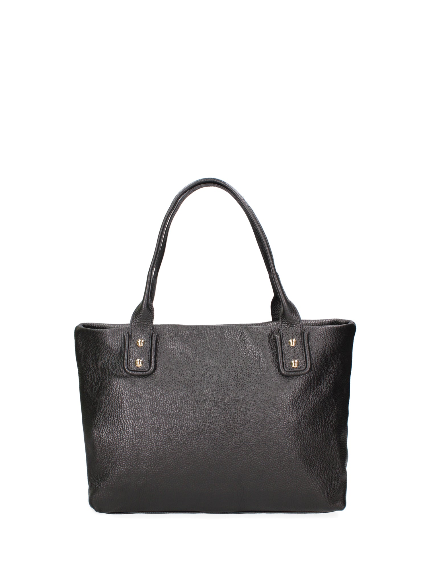 Borsa a mano da donna 100% vera pelle JR-W-1157-JRDO-BLACK + GOLD John Richmond