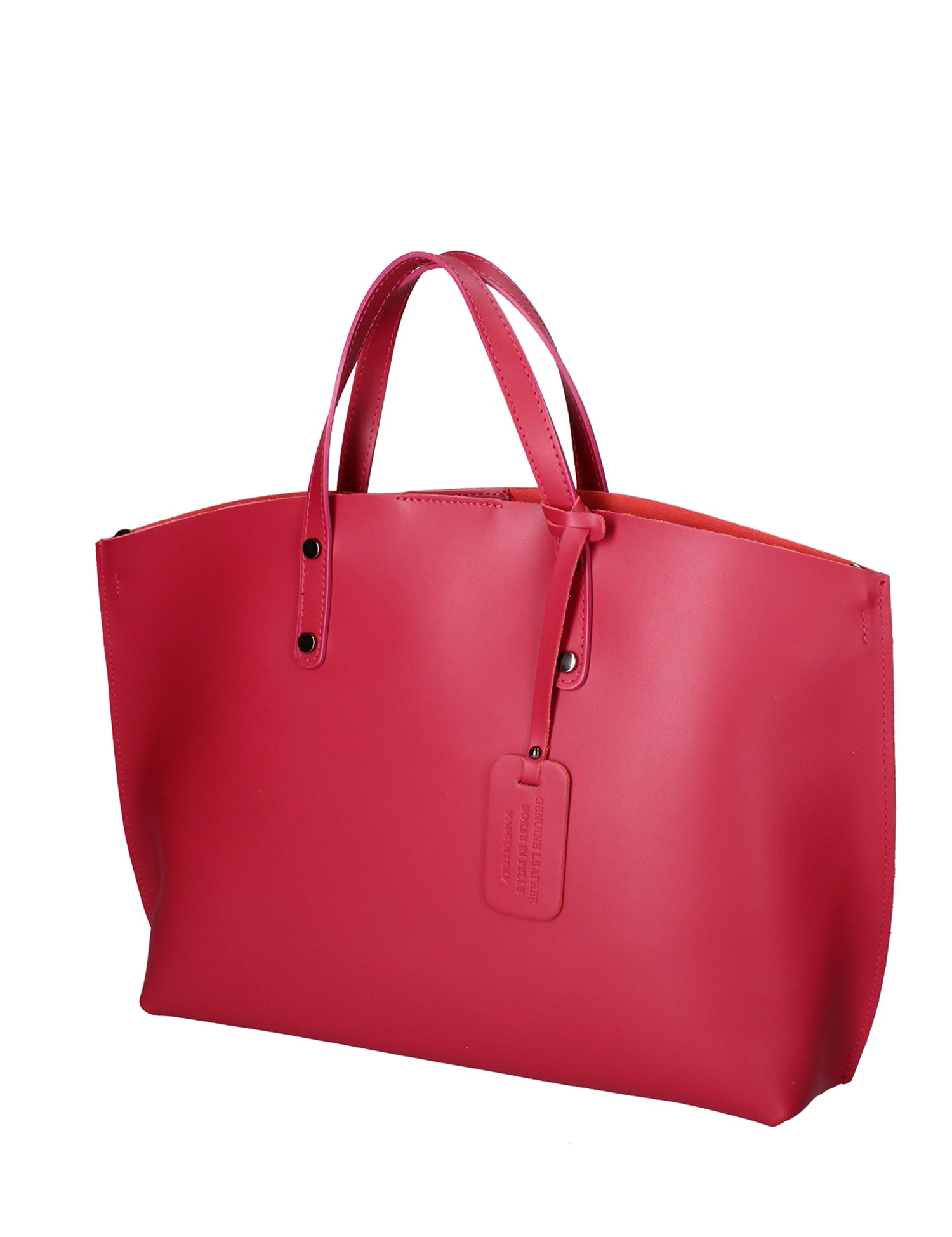 Lumena Borsa a mano da donna Vera pelle 2094-L117 FUXIA SCURO Gave Lux