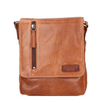 Borsa a tracolla unisex vera pelle Made in Italy SN5863547-TAN Santini Firenze
