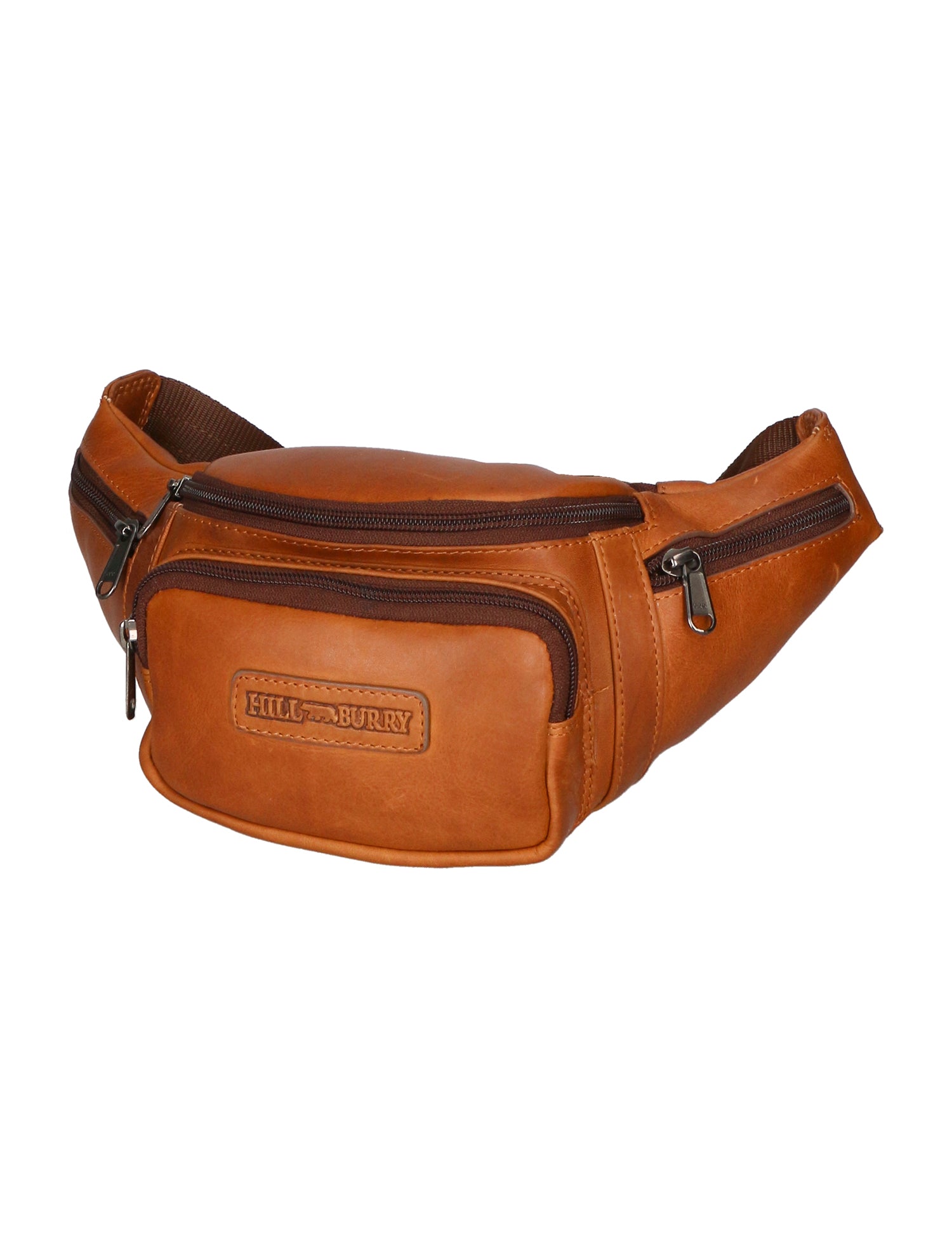 Marsupio da uomo in vera pelle Casual HILB-3044-CUOIO Hill Burry