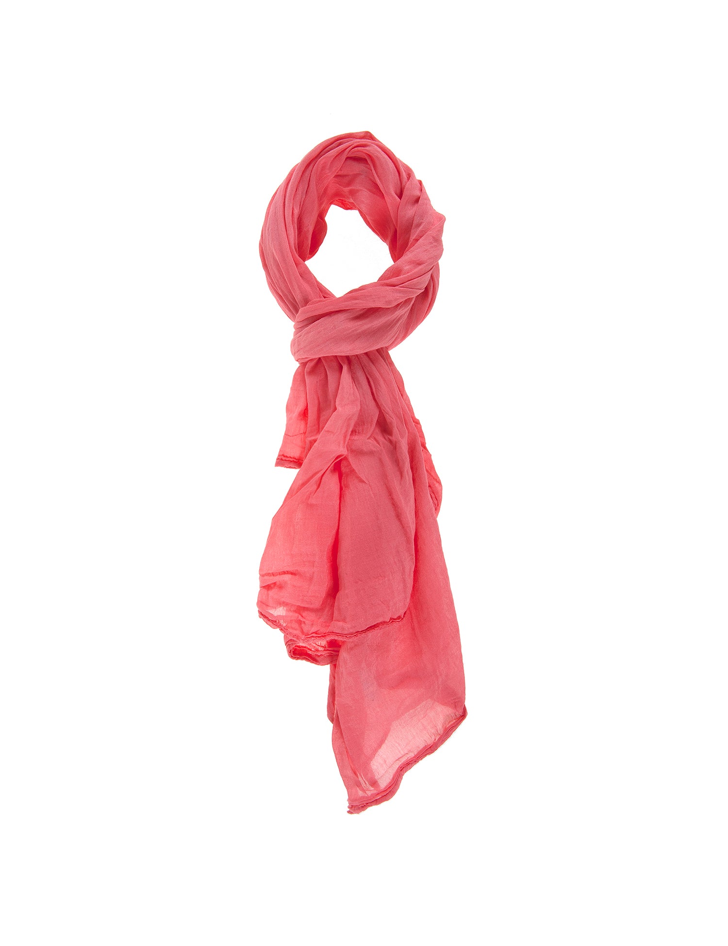 Tecla L2032-ROSSO Foulard unisex in cotone e seta Gave Lux