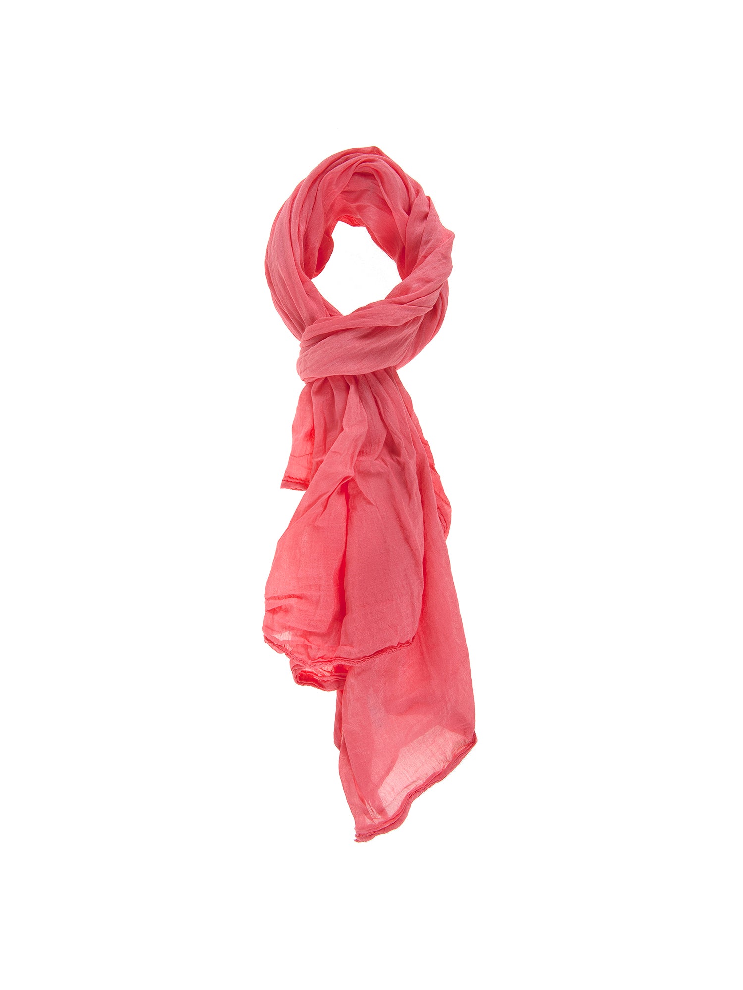 Tecla L2032-ROSSO Foulard unisex in cotone e seta Gave Lux