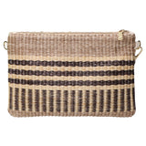 Pochette da donna in paglia Made in Italy MYB-05375-SS-BLACK STRAW My Best Bag