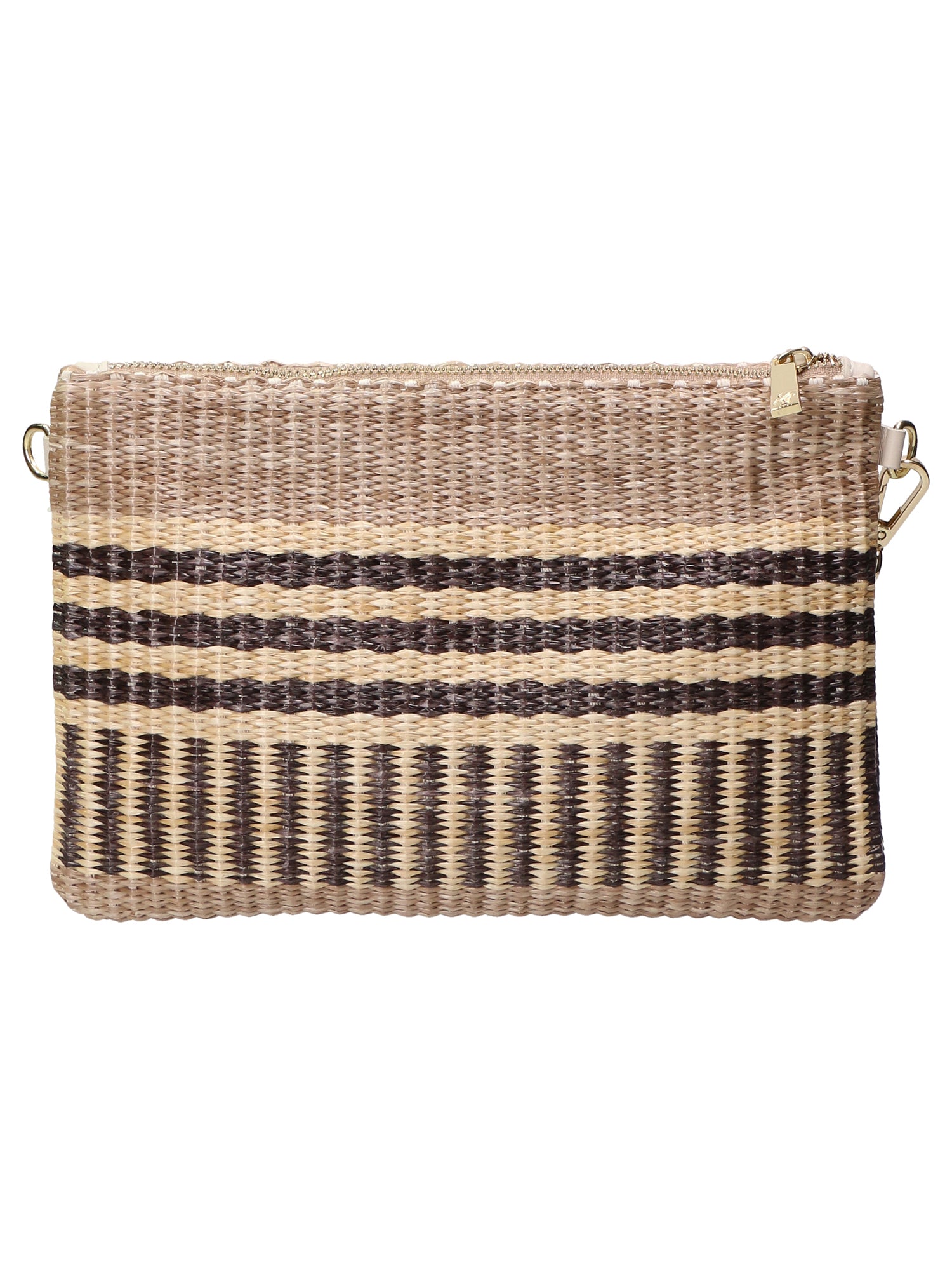 Pochette da donna in paglia Made in Italy MYB-05375-SS-BLACK STRAW My Best Bag