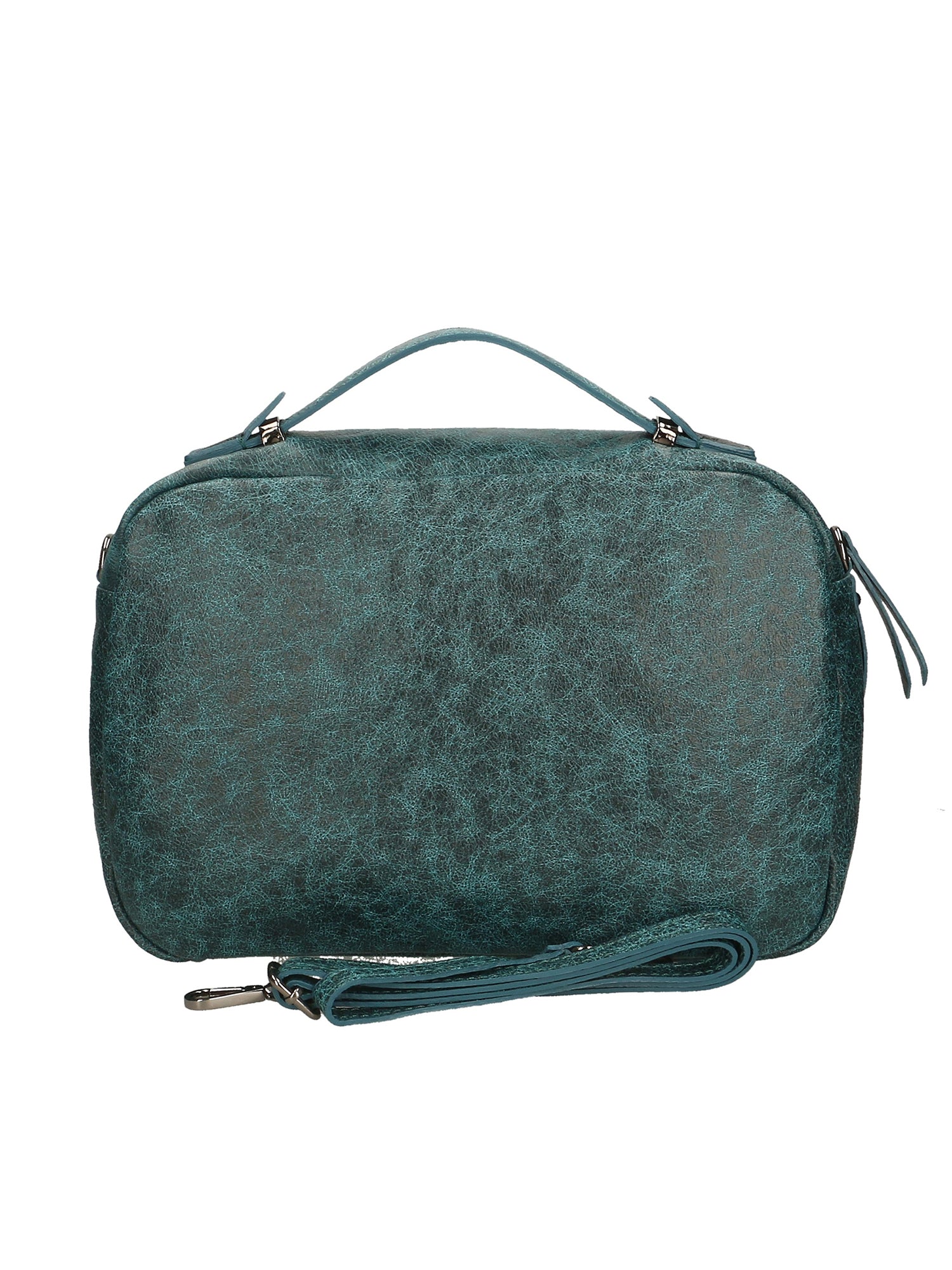 Vera Pelle 6542-PETROLIO Borsa a mano unisex Modello Avelon Gave Lux