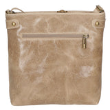 Carmen Borsa a tracolla da donna Vera pelle 10034-TAUPE Gave Lux