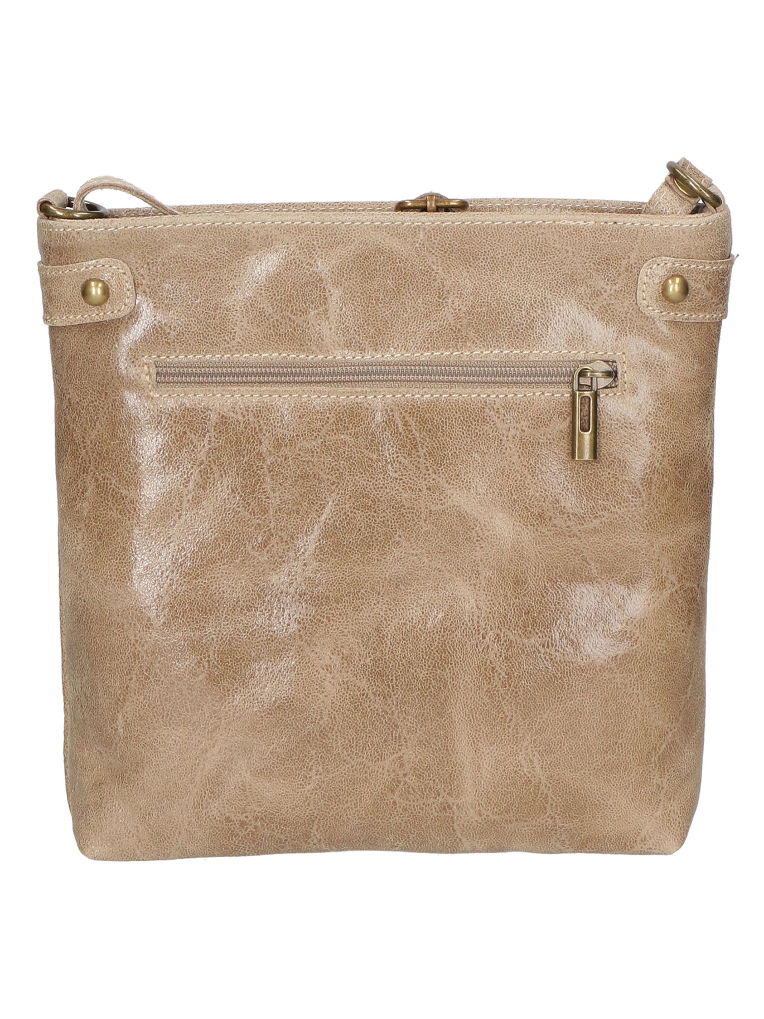 Carmen Borsa a tracolla da donna Vera pelle 10034-TAUPE Gave Lux